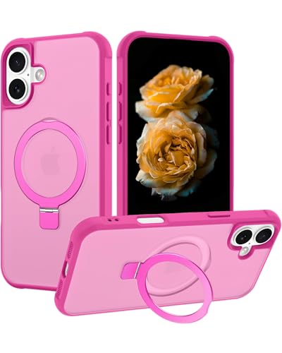 Coque magnétique iPhone 17 avec anneau support et protection pare-chocs militaire antichoc