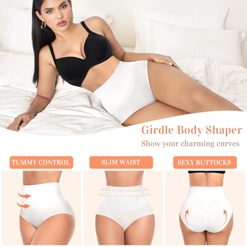 Image of Werena Tummy Control Shapewear for Women High Waisted Body Shaper Panties Slimming Girdle Shaping Briefs