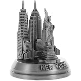 Scultura di supporto per libri: realizzata con materiali metallici, questo oggetto vanta una finitura lussuosa che aggiunge eleganza alla casa o all'ufficio, statuetta decorativa