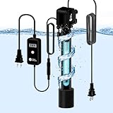 AquaMiracle Aquarium Filter U - V Fish Tank Filters for Green Water, Fish Filter Pump with Timer, 130GPH Pump with 6W Light, for 10-40 Gallon Aquariums