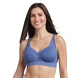 Playtex BH ohne Bügel, gekreuztes Herz, Damen, Bio, 1 Stück, blau, 95B