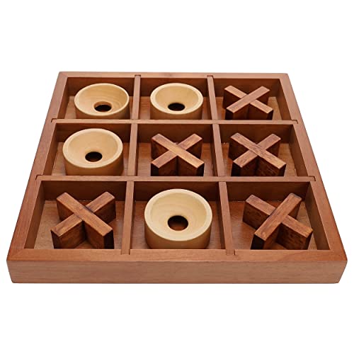 Juego de Mesa Tic Tac Toe de Madera 9 Pulgadas miniatura 5