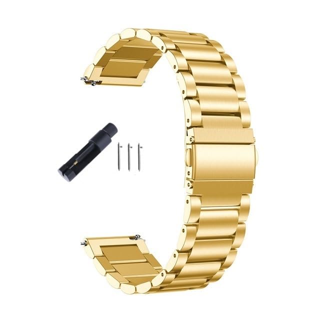 Sangle en acier inoxydable à boucle pliante pour montre de luxe