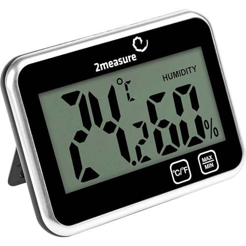 BROWIN® Wetterstation 170607| Schwarz | LCD-Display mit mehreren Funktionen | Innen- und Außentemperatur, Luftfeuchtigkeit, Uhrzeit und Datum