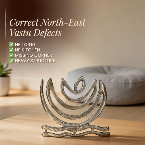 Image of Plus Value Zinc Helix Vastu Remedies for North East Kitchen, Toilet, Bedroom, Overhead Tank Defect or Ishanya Corner Cuts (Set of 3pcs)