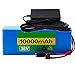 FREEDOH 36V 10Ah Batterie Vélo électrique Au Lithium-ION Batterie Vélo électrique pour Scooter électrique Vélo Montagne Outils électriques (avec Carte Protection BMS + Chargeur 42V 2A)