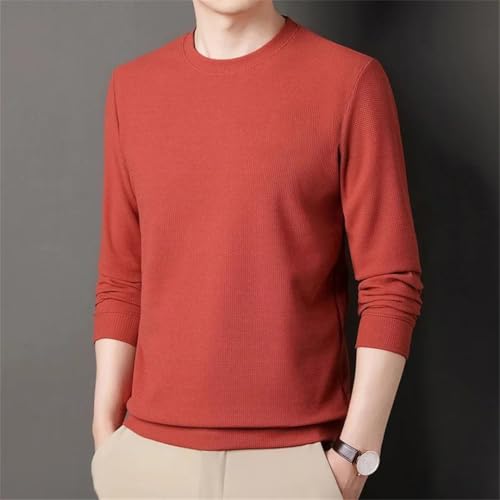 Spring Autumn Fashion Sweater Men Long Sleeve Round Neck Pullover Casual Top2