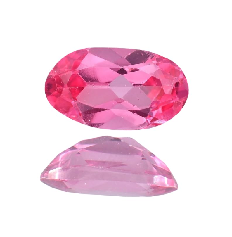 Saphir rose naturel de qualité supérieure 13 x 8 mm ovale pour la haute joaillerie DIY