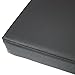 KicKiq Coussin de banc imperméable 2 ou 3 places en cuir synthétique avec fermeture éclair pour chaise longue, terrasse (noir), 100*35*5cm