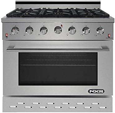 NXR 36" 5.5 cu.ft Pro-Style Propane Gas Range with Capacity Convection Oven, Stainless Steel SC3611LP