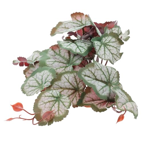 UKCOCO Plantes Artificielles pour Terrarium à Reptiles Décoration Végétale Artificielle Cachette Intégrée Installation Facile en Plastique et Résine pour Terrarium Reptile Lézards