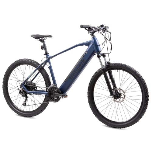 TRETWERK 27,5 Zoll E-Bike Mountainbike - Bolt 7 blau - Pedelec mit 27 Gang...