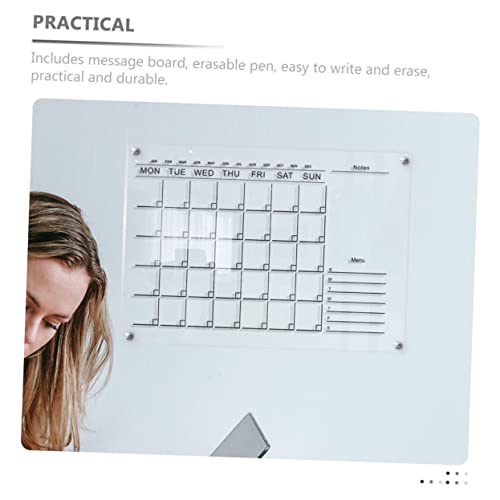 Tofficu 3 Sets Weekly Planner Board Magnetic Note Pad Home Sign Chalk Board Markers Memo Board With Maker Fridge Grocery List Fridge Weekly Calendar Exquisite Acrylic Whiteboards Wedding #TOP1