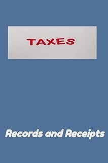 Tax Receipt and Records: This Year Taxes Journal