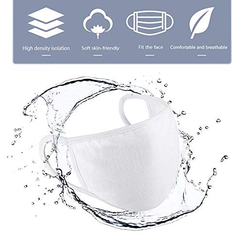 Chivalrylist - Resistente al polvo, transpirable y lavable (blanco)