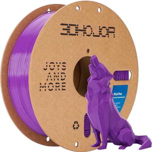 PLA+ Filament 1.75mm, 3D Printer Filament PLA Plus, Cardboard Spool 3D Printing Filament, Dimensional Accuracy +/- 0.03 mm, Purple, 1kg Pla Pro-purple