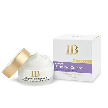 HB Dead Sea Collagen Firming Cream Anti-Aging Face Moisturizer for Women Day Cream 50ml Hydrating Facial Skin Care with Dead Sea Minerals