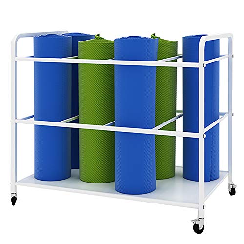 Chariot de rangement métallique grande capacité pour accessoires fitness