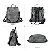 Fmeida PU Leather Backpack Purse for Women Anti Theft Backpack Convertible Fashion Travel Purse Grey