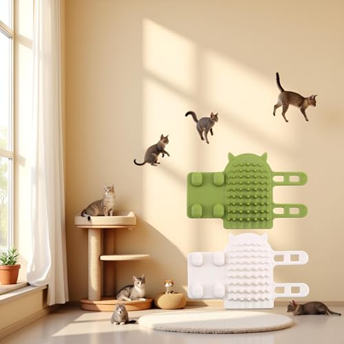 Image of Jinshining White Ionic Massage Comb Brush for Cats, Gently Massages and Soothes, Removes Loose Hair, All Hair Types, Unisex Adult, Cat Owners, Pet Groomers