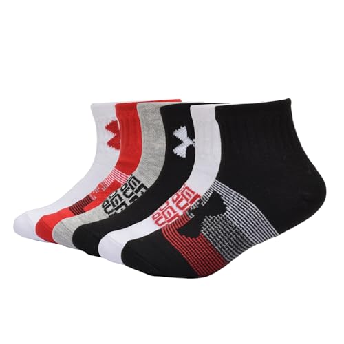 6PK UA L ESSENTIAL QUARTER SOCKS GIFTABLE