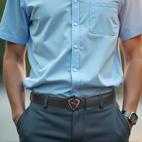 Image of ZORO Men's Vegan Leather Belt for Men, Formal /Casual,Autolock| Fit on up to 38 Inches Waist size (Free Size)