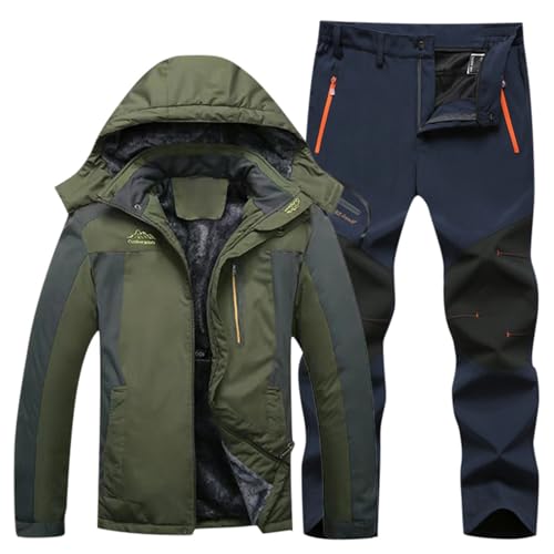 Combinaison de ski neige homme avec veste et pantalon imperméable