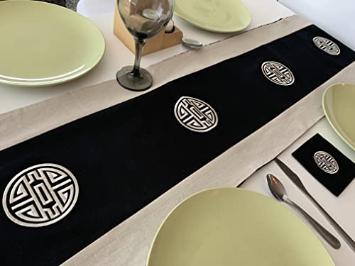 Table Runners Longevity Symbol Character For Home Party Table Setting (54In) #TOP28