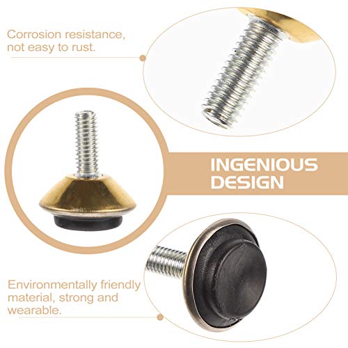 ULTECHNOVO 12Pcs Reguláveis ??Pés de Nivelamento Móveis Mesa Pernas Deslizantes Protetores Nivelador