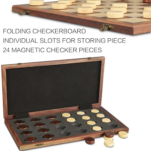 Juego de Mesa de Damas Magnético OUMODA 15" Plegable miniatura 2