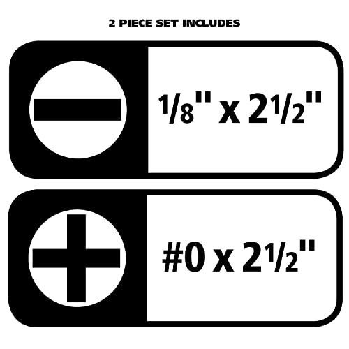 Greatneck 73780#0 And 1/8 Inch Pocket Screwdriver Set (2 Piece), Magnetized Pocket Screwdriver Set, Phillips And Flathead Screwdrivers Set #TOP6