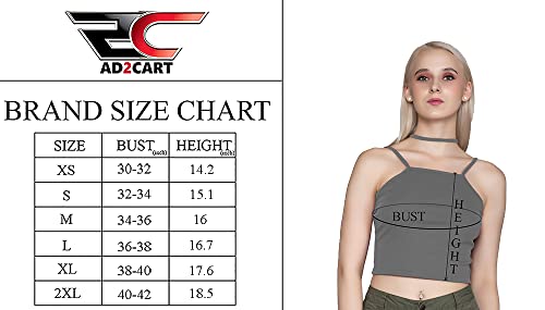 Image of A1687 Women's Basic Solid Square Belt Neck Stylish Crop Top for Women