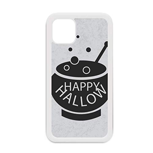 Coque blanche pour iPhone 12 Pro Max - Motif Pot of Black Halloween