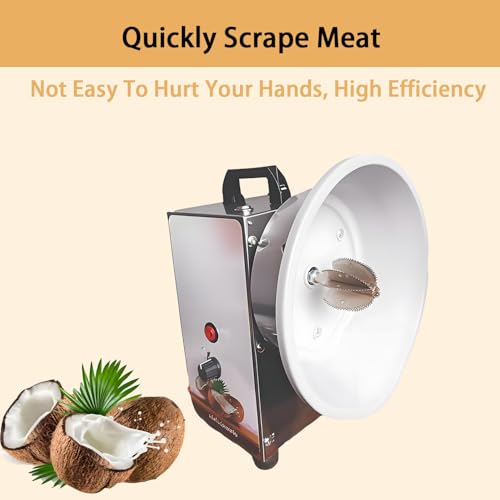 Grattoir de coco vertical sans projection avec corps plastique leger - 7