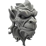 Smiling Gargoyle Face Wall Sculpture β Gothic Monster Decor for Home or Garden Wall Mount β Intricate Fantasy Creature Mask for Horror Enthusiasts β 3D Printed in Canada