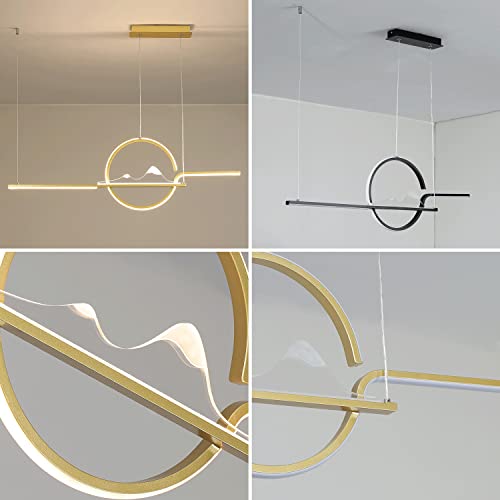 Lumière ambiante à intensité variable avec suspension LED moderne