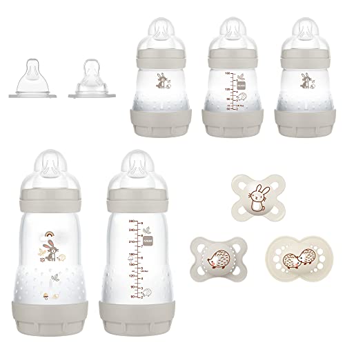 Image of MAM Matte Essentials Gift Set, 10-Piece, Newborn, Unisex,1 Count (Pack of 1)