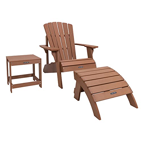 Image of LIFETIME Adirondack Table | Elegant & Compact Side Table for Bedroom & Patio Use | Durable Indoor & Outdoor Accent Table | Weather-Resistant Stylish Design | Easy Assembly & Lightweight