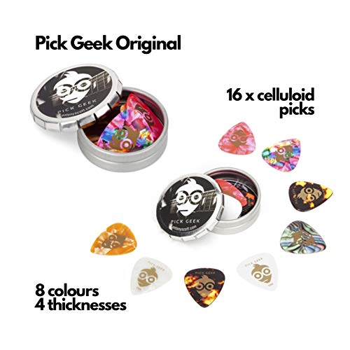 Pick Geek TRIO – 3 Sets de Médiators (Picks) Pour Vous Guitare Électrique, Acoustique ou Basse – Extra Lourde, Lourde… - Les Beatles, Paul McCartney, John Lennon, RIngo Starr, George Harrison Pick Geek TRIO - 3 Sets de Médiators (Picks) Pour Vous Guitare Électrique, Acoustique ou Basse - Extra Lourde, Lourde… – Image 7
