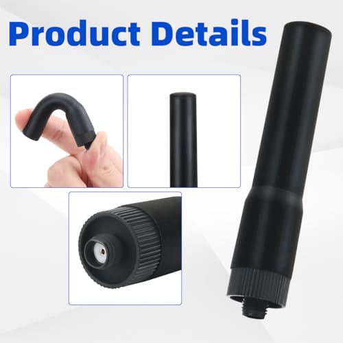ABBREE Dual Band VHF UHF Ham Radio Walkie Talkie Antenna SF-20 SMA- Female 2.76 inch Long Range Short Antenna for Baofeng UV5R 5RM BF-F8HP PRO,K5 Plus,UV-32,UV-21R,GM21 Radio Accessories(Black,2Pack) - Thumbnail 6