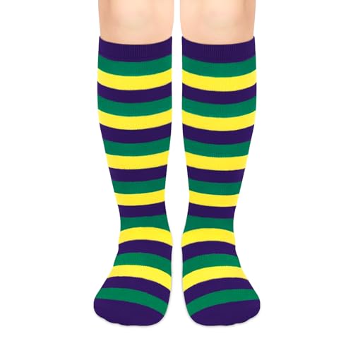 Image of Olreco 1 Pack Toddler Kids Youth Soccer Socks Girls Boys Baseball Socks Youth Knee High Softball Football Accessories Cotton