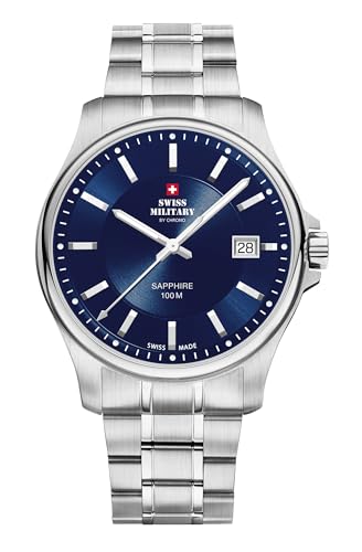 Montre Quartz Swiss Military SM30200.03 Finis les Retards avec l'Affichage Analogique en Acier