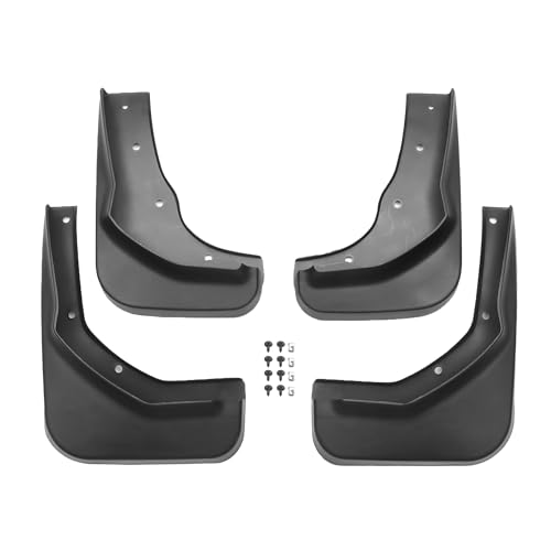 A ABSOPRO Mud Flap Splash Guard with Mount Accessories Front & Rear Side Mud Guard for Ford Escape S Plus 2013-2014 (Set of 4)