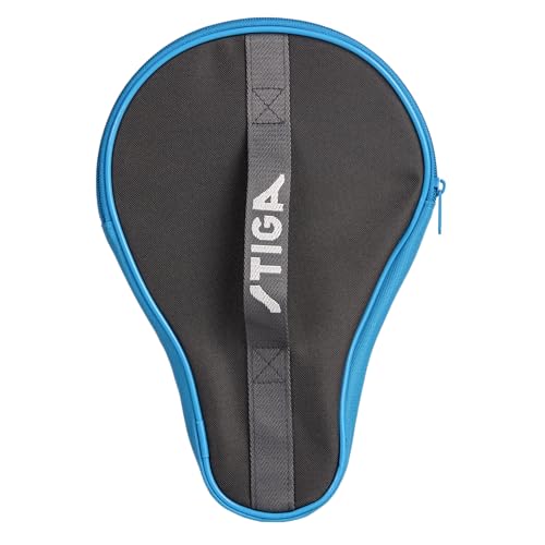 STIGA Ping Pong Paddle Cover – Padded Table Tennis Racket Case with Heavy-Duty Vinyl Construction, Zipper Closure, Reinforced Edge Protection for Travel and Storage