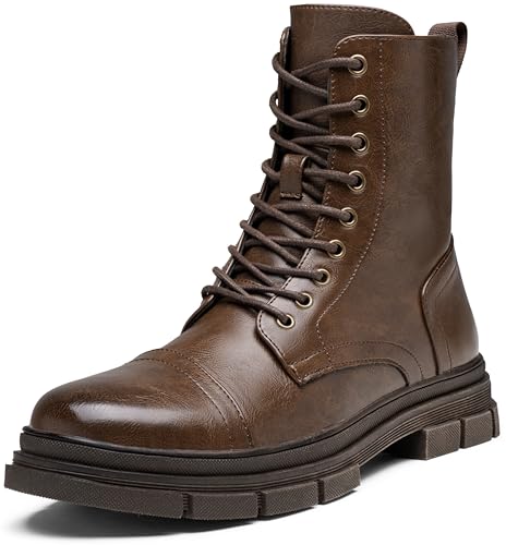 Image of Jousen Men's Boots Fashion High Top Motorcycle Boots Waterproof Boots for Men