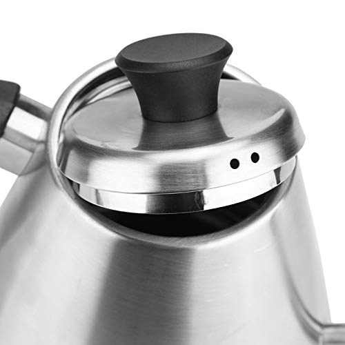 NJBYX Tetera de goteo para té y café, hervidor de cuello de cisne de acero inoxidable para estilo barista - Imagen 4
