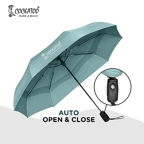 Image of Cockatoo Rain-Guard Automatic Umbrella With 8 Ribs, Material- Polyponee, Umbrella For Women & Men, With Auto Open-Close Button