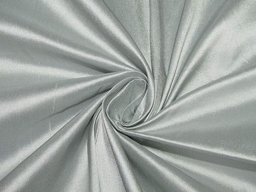 Soie pure Dupioni argent pour confectionner vos robes de soirée de mariage