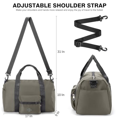 Image of For United Airline 17x10x9 Inches Personal Item Underseat Travel duffle bag, ports Tote Gym Bag,Shoulder Weekender Overnight Bag (Grey)
