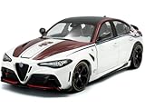 Miniatures 1:18 Alfa Romeo Giulia GTA-M Bianco I Rosso White 2023